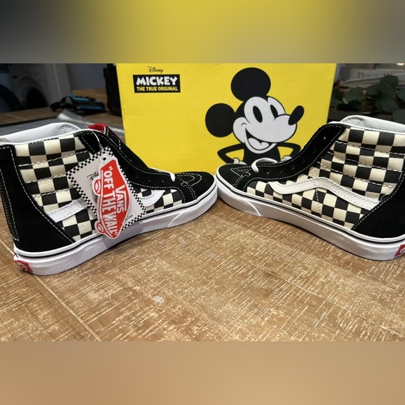 VANS Sk8-Hi Zip Disney Mickey Sneakers Sz 5 Y Women’s 6.5 Limited Edition - Picture 11 of 15